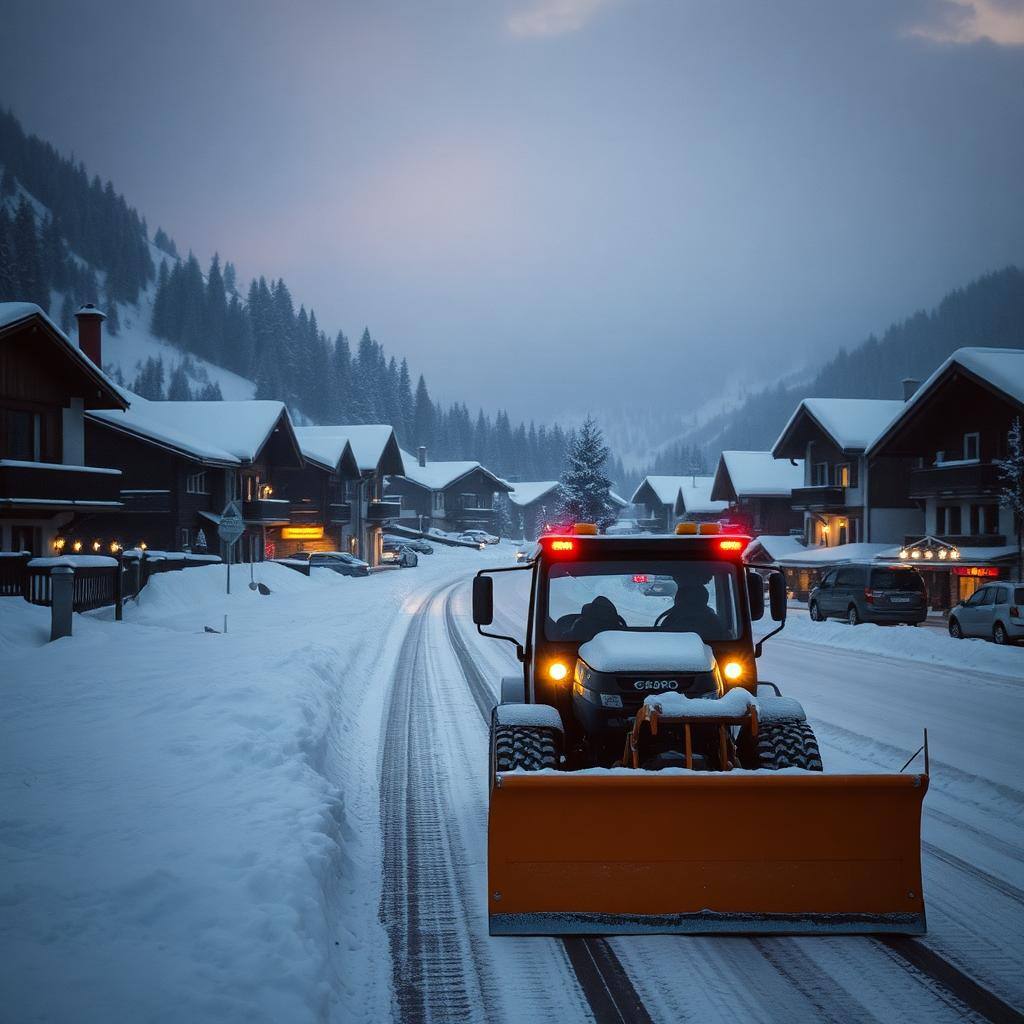 Professionelle Winterdienst durch Bergland Facility Service